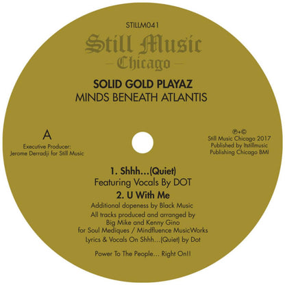 Solid Gold Playaz - (PRESALE 09/25/26) Minds Beneath Atlantis E.P (VINYL 12" Still Music STILLM041 2026) | NEW-
