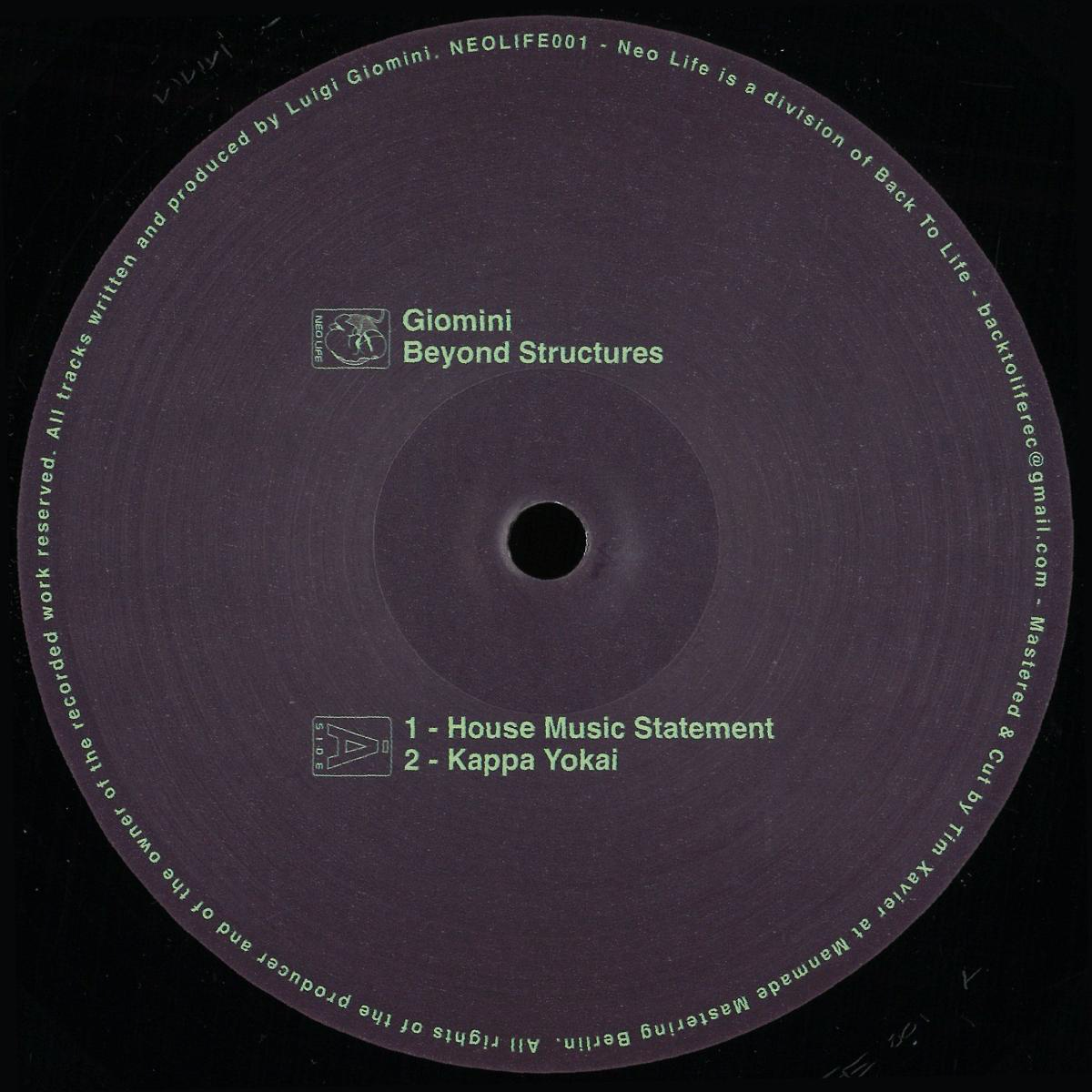 Giomini - Beyond Structures (VINYL) | Mint (M) Mint (M)-