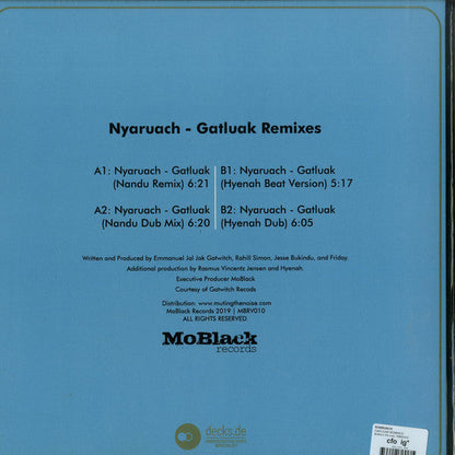 Nyaruach - Gatluak Remixes (VINYL 12") |-
