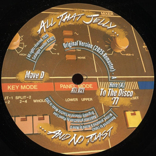 Move D - To The Disco '77 (VINYL 12" All That Jelly ATJ021) | NEW Mint (M) Mint (M)-