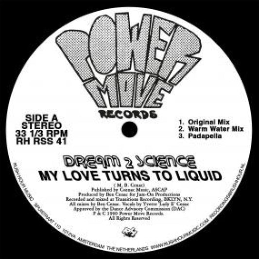 Dream 2 Science - (PRESALE 09/25/26) My Love Turns To Liquid (VINYL 12" Rush Hour RHRSS41) | NEW-