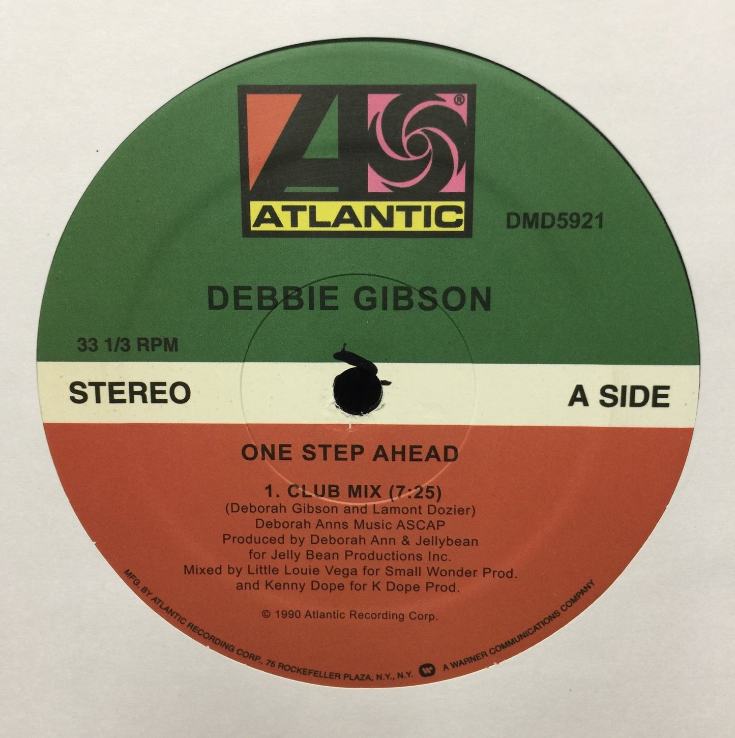 Debbie Gibson - ONE STEP AHEAD (LOUIE VEGA / KENNY GONZALEX REMIXES)(VINYL) | Mint (M) Mint (M)-