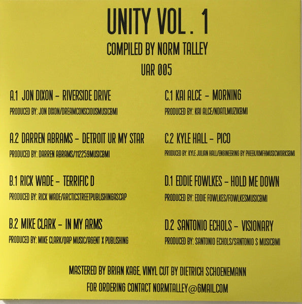 Various - Unity Vol. 1 (2x VINYL) | Mint (M) Mint (M)-