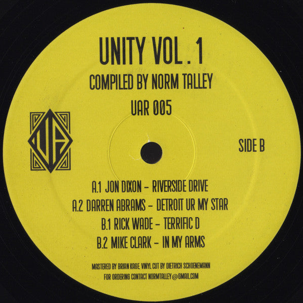 Various - Unity Vol. 1 (2x VINYL) | Mint (M) Mint (M)-