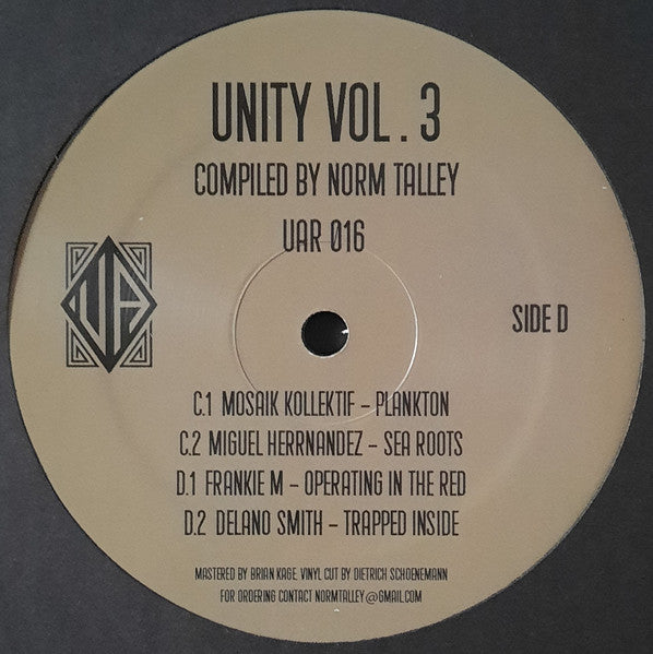 Various - Unity Vol. 3 (2x VINYL) |-