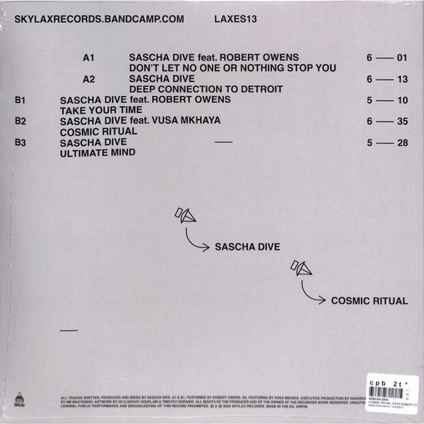 Sascha Dive - Cosmic Ritual (VINYL) |-