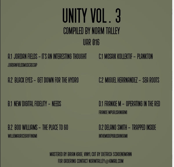 Various - Unity Vol. 3 (2x VINYL) |-