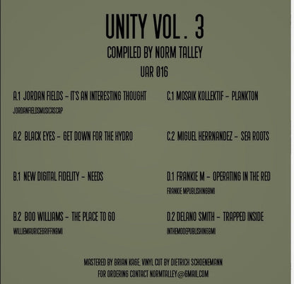 Various - Unity Vol. 3 (2x VINYL) |-