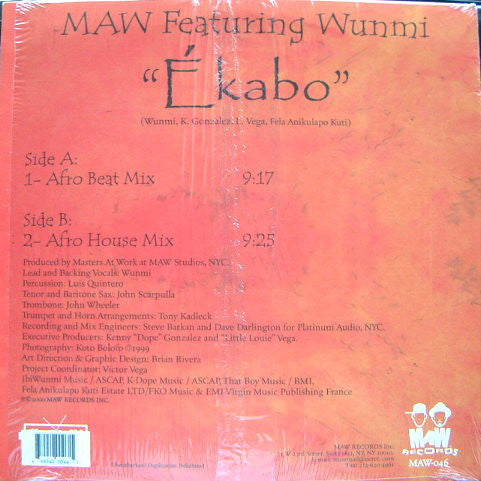Masters At Work Featuring Xaviera Gold - Ékabo (VINYL) | Near Mint (NM) Near Mint (NM)-