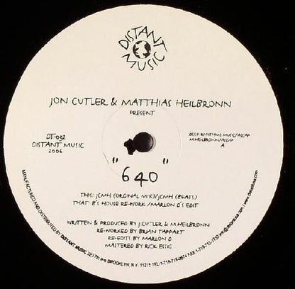 Jon Cutler - 640 (VINYL) | Near Mint (NM) Generic-