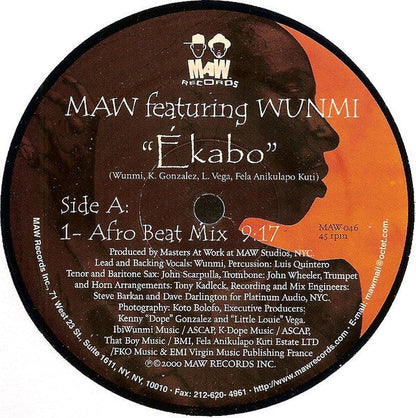 Masters At Work Featuring Xaviera Gold - Ékabo (VINYL) | Near Mint (NM) Near Mint (NM)-