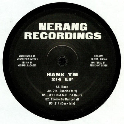 Hank Youngman - 214 EP | Mint (M) Generic-
