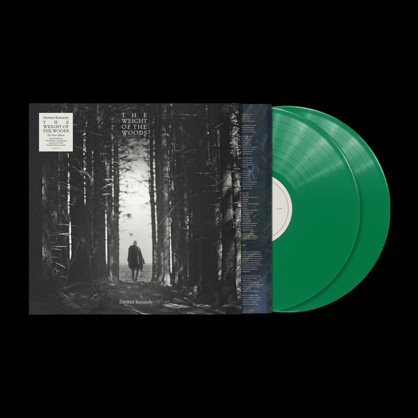 Dermot Kennedy - The Weight Of The Woods [IEX Transparent Green 2 Lp] [Alternate Cover] | Mint (M) Mint (M)-
