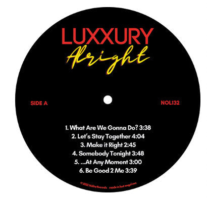 Luxxury - Alright (RED VINYL) | Mint (M) Mint (M)-