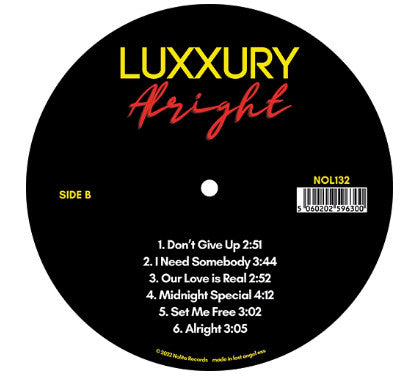 Luxxury - Alright (RED VINYL) | Mint (M) Mint (M)-