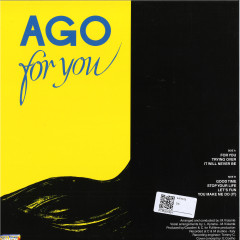 Ago - For You (Remastered) (YELLOW VINYL) | Mint (M) Mint (M)-
