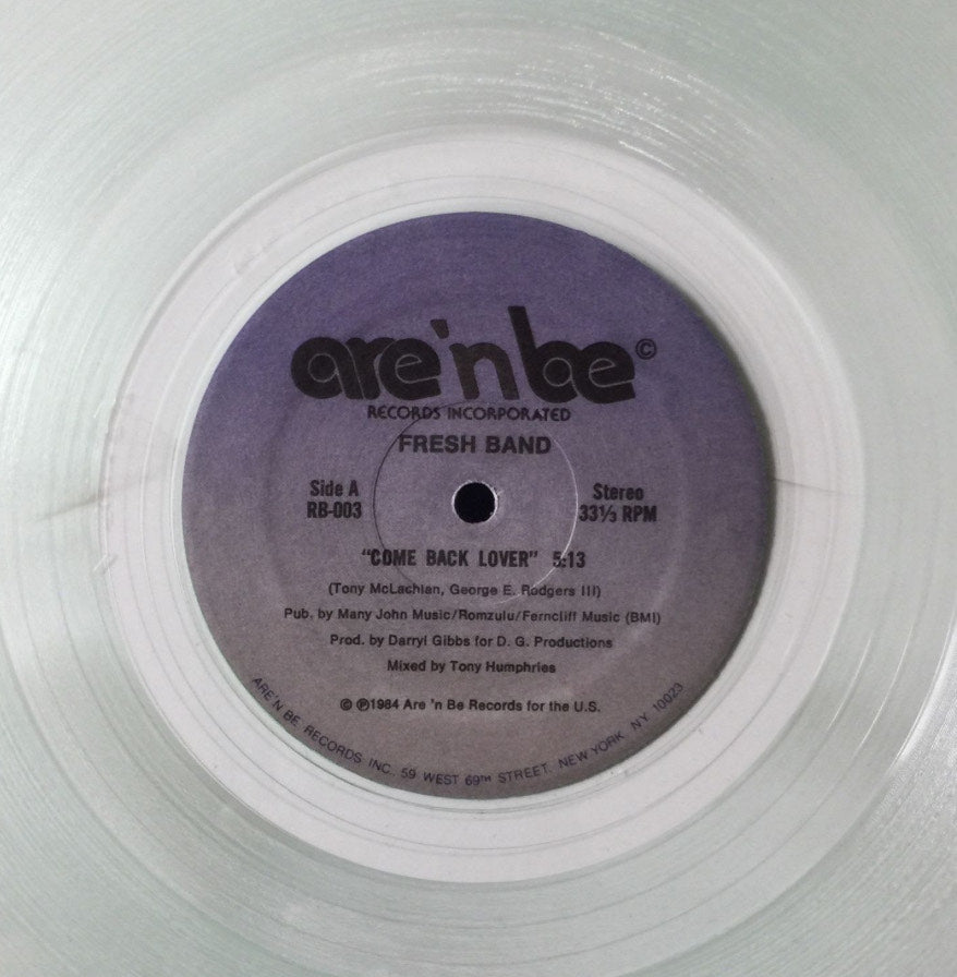 Fresh Band - Come Back Lover *CLEAR* | Mint (M) Generic-