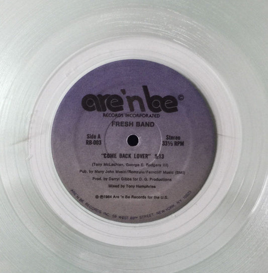 Fresh Band - Come Back Lover *CLEAR* | Mint (M) Generic-