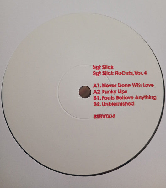 Sgt Slick ReCuts Vol. 4 (VINYL) | Mint (M) Generic-