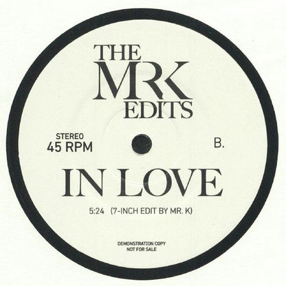 Felix Leo / In Love (Mr K Edits)(7" VINYL) | Mint (M) Generic-