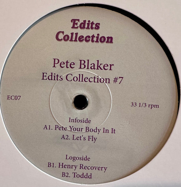 Pete Blaker - Edits Collection #7 (VINYL 12") |-