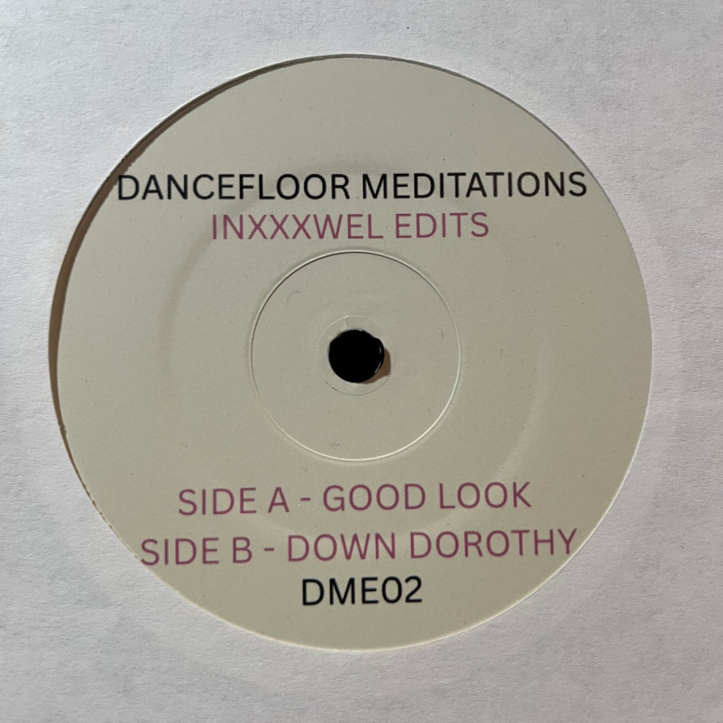 Inxxxwel Edits / Dancefloor Meditations - Good Luck / Down Dorothy (7" VINYL) | Mint (M) Generic-