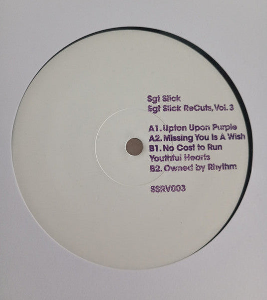 Sgt Slick ReCuts Vol. 3 (VINYL 12") | Mint (M) Mint (M)-