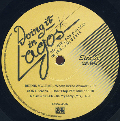 Various - Doing It In Lagos (Boogie, Pop & Disco In 1980s Nigeria) (3LP) | Mint (M) Excellent (EX)-