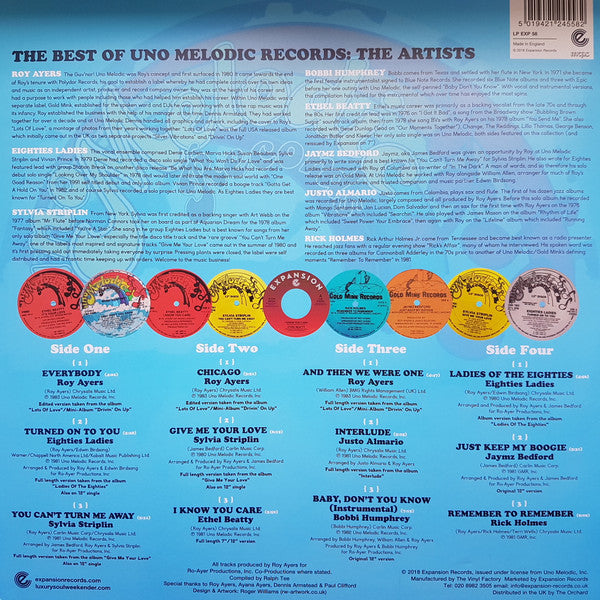 The Best Of Uno Melodic Records (2xVINYL) | Mint (M) Mint (M)-