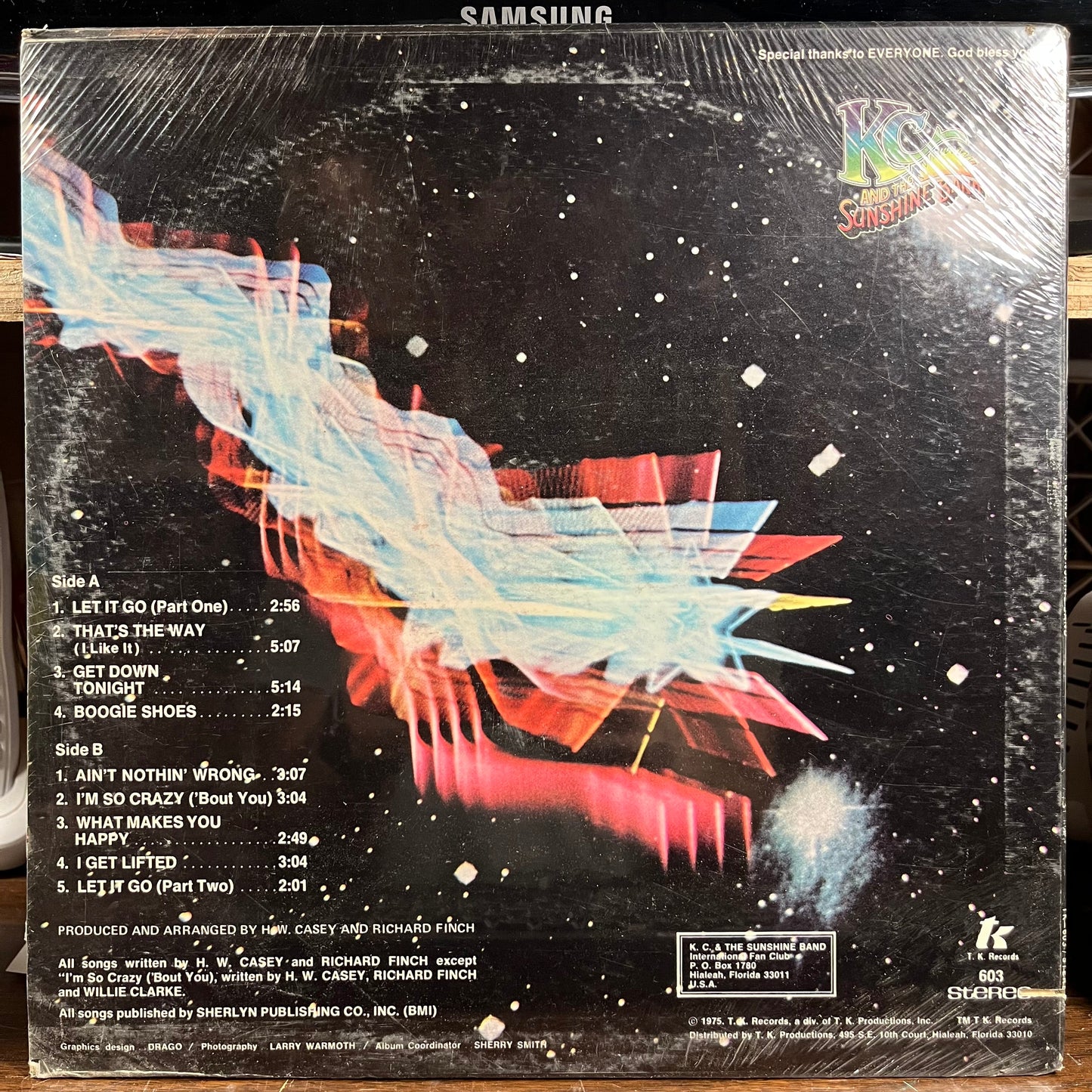 KC And The Sunshine Band (VINYL) | Mint (M) Near Mint (NM)-