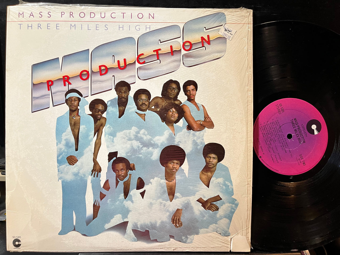 Mass Production - Three Miles High (VINYL LP Cotillion SD 5205 1978) | USED Excellent+ (EX+) Excellent+ (EX+)-