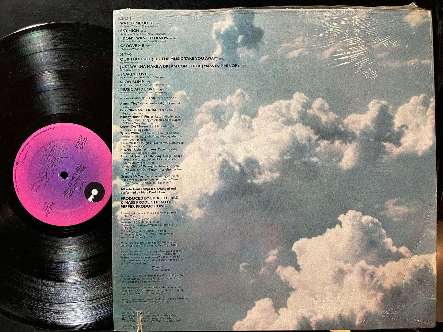 Mass Production - Three Miles High (VINYL LP Cotillion SD 5205 1978) | USED Excellent+ (EX+) Excellent+ (EX+)-