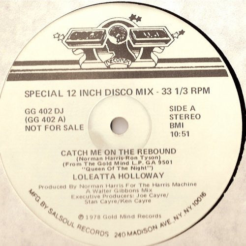 Loleatta Holloway / The Salsoul Orchestra - Catch Me On The Rebound (VINYL LP) | Near Mint- (NM-) Very Good Plus Plus (VG++)-