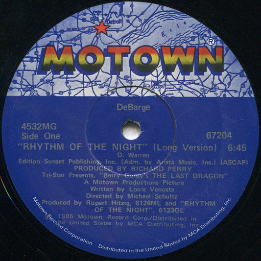 DeBarge - Rhythm Of The Night (12" VINYL) | Near Mint (NM) Excellent (EX)-