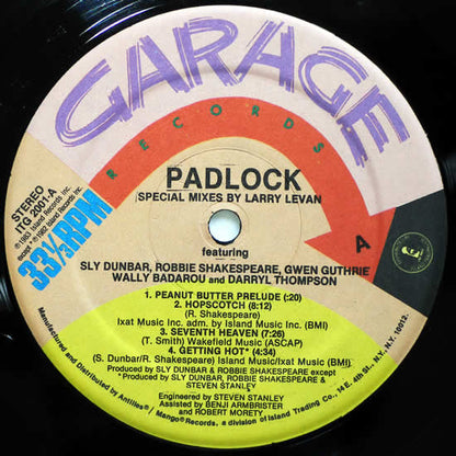 Larry Levan - Padlock (Special Mixes) (VINYL) | Near Mint (NM) Near Mint (NM)-