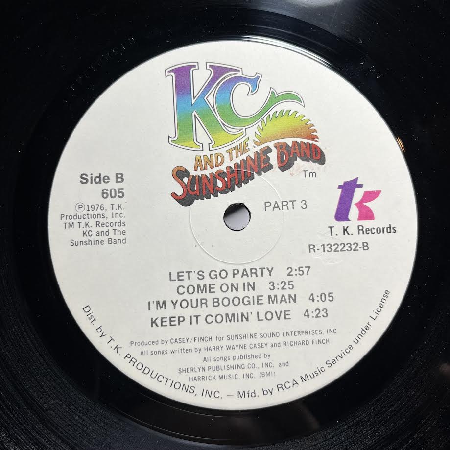 KC & The Sunshine Band - Part 3 (VINYL) | Near Mint (NM) Very Good Plus (VG+)-