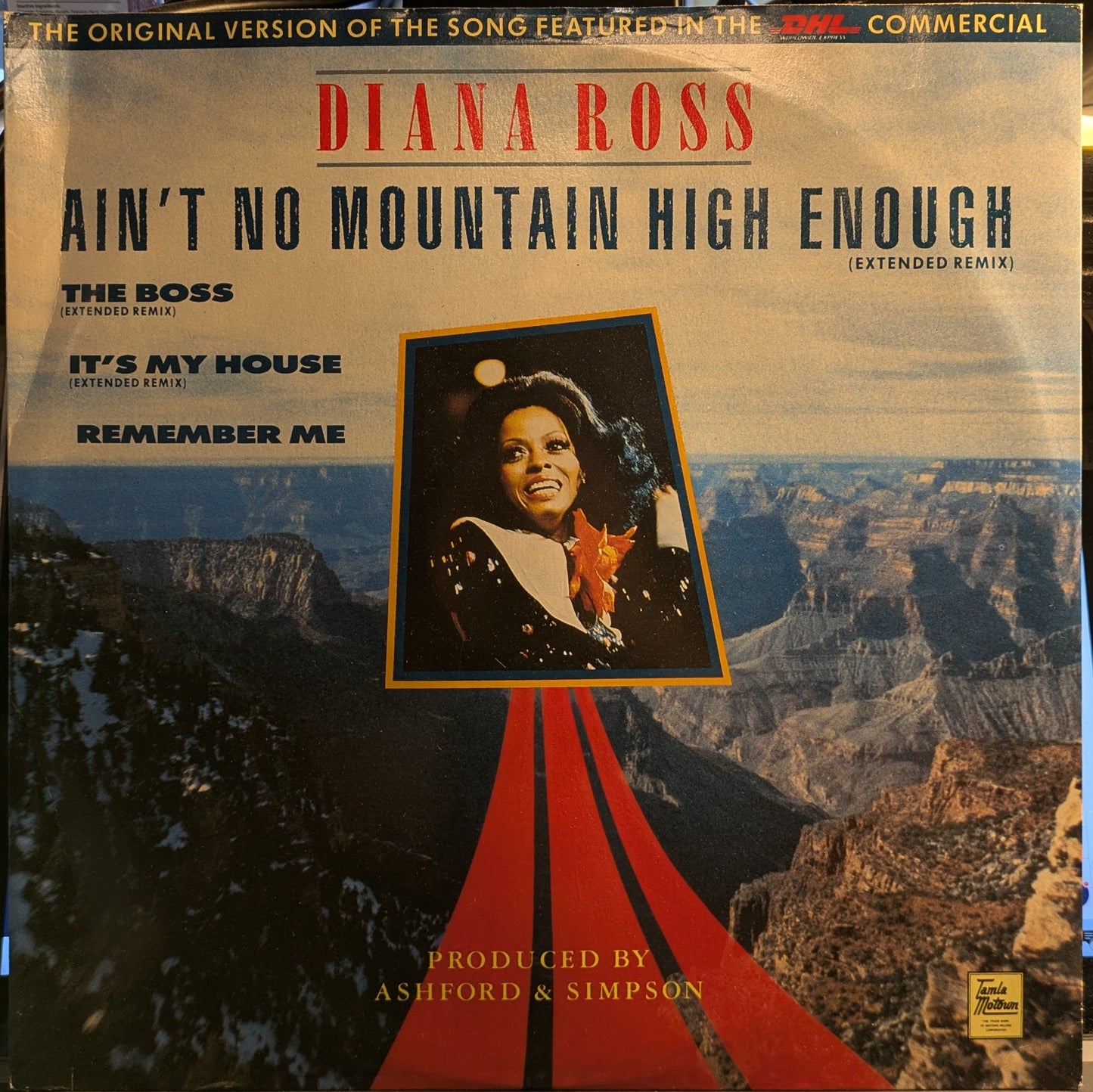 Diana Ross - Ain't No Mountain High Enough (Extended Remix) (VINYL) | Near Mint (NM) Very Good Plus (VG+)-
