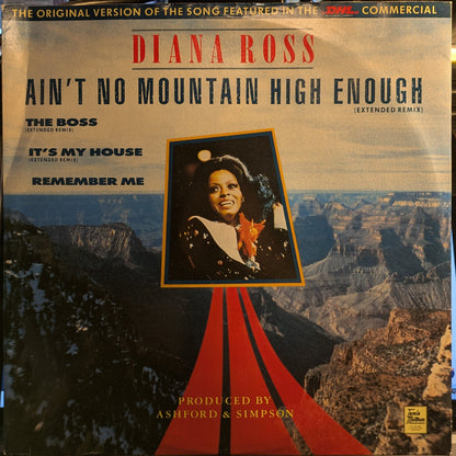Diana Ross - Ain't No Mountain High Enough (Extended Remix) (VINYL) | Near Mint (NM) Very Good Plus (VG+)-