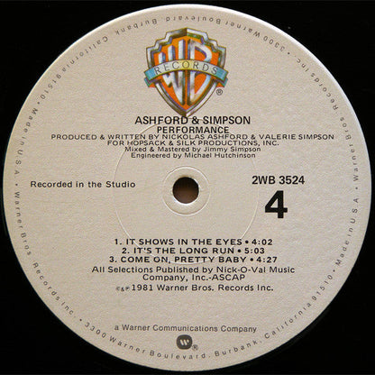 Ashford & Simpson - Performance | Near Mint (NM) Excellent (EX)-