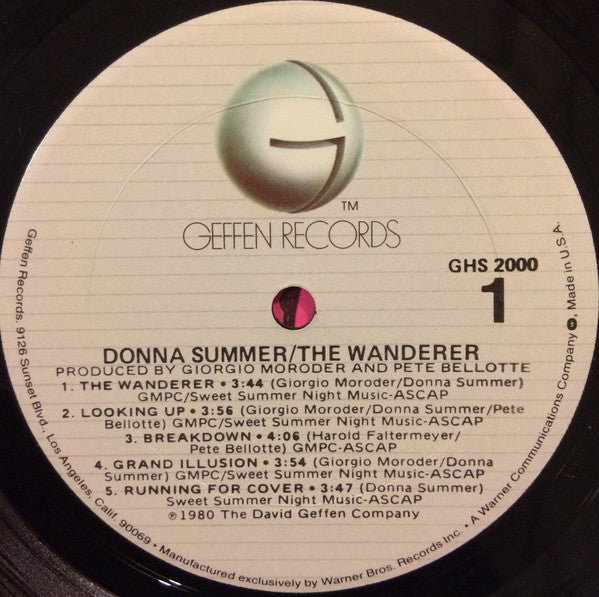 Donna Summer - The Wanderer *GOLDISC* | Near Mint (NM) Near Mint (NM)-