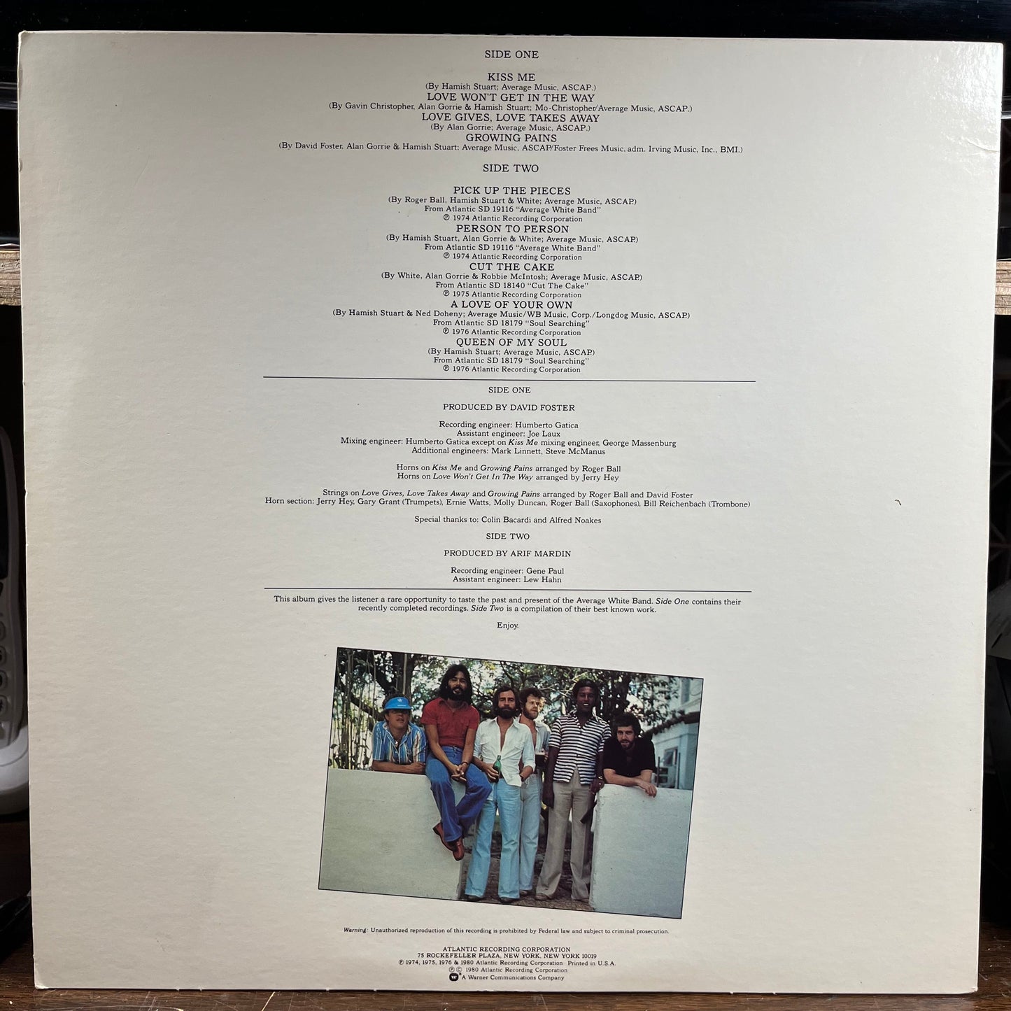 Average White Band - Volume VIII (VINYL) | Near Mint (NM) Near Mint (NM)-