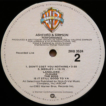 Ashford & Simpson - Performance | Near Mint (NM) Excellent (EX)-