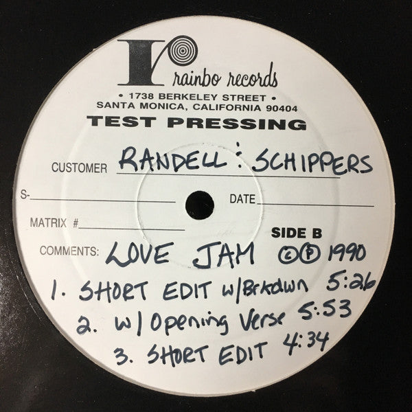 Randell & Schippers - Love Jam (VINYL LP) | Near Mint (NM or M-) Generic-