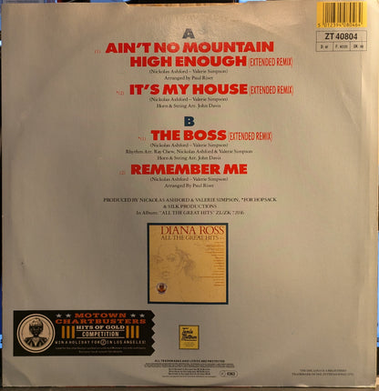 Diana Ross - Ain't No Mountain High Enough (Extended Remix) (VINYL) | Near Mint (NM) Very Good Plus (VG+)-