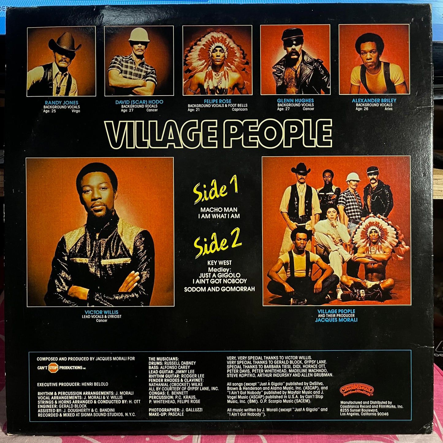 Village People - Macho Man *GOL PRESSING* | Very Good (VG) Excellent (EX)-