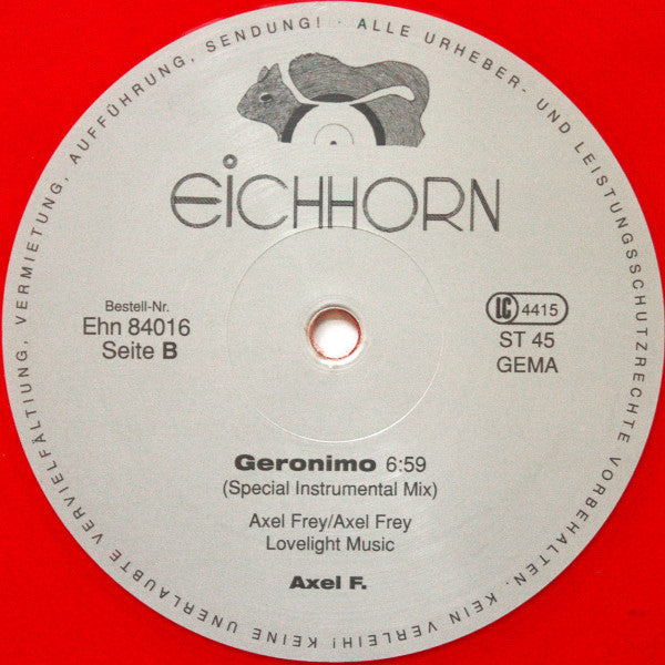 Axel F. (2) Geronimo LP Mint (M) Mint (M)-