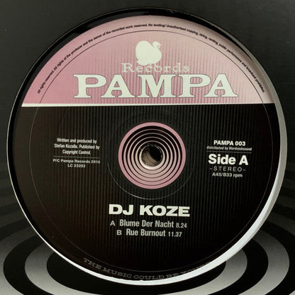 DJ Koze - Blume Der Nacht / Rue Burnout | Mint (M) Mint (M)-