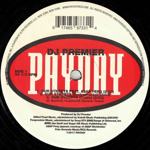DJ Premier - Our Streets / WUT U SAID? | Mint (M) Mint (M)-