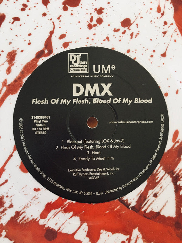DMX Flesh Of My Flesh Blood Of My Blood Ruff Ryders, Def Jam Recordings 2xLP, Album, RE, S/Edition, Blo Mint (M) Mint (M)-