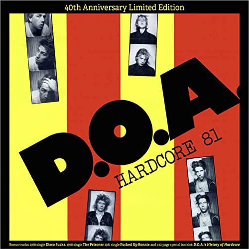 D.O.A. - Hardcore 81 (Limited Edition, White Vinyl) | Mint (M) Mint (M)-